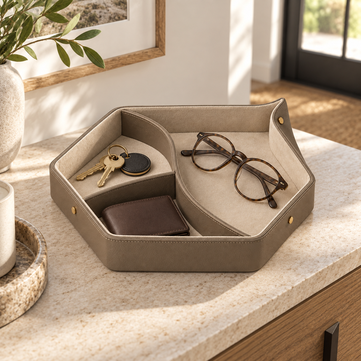 ArcFold Entryway Catchall Tray